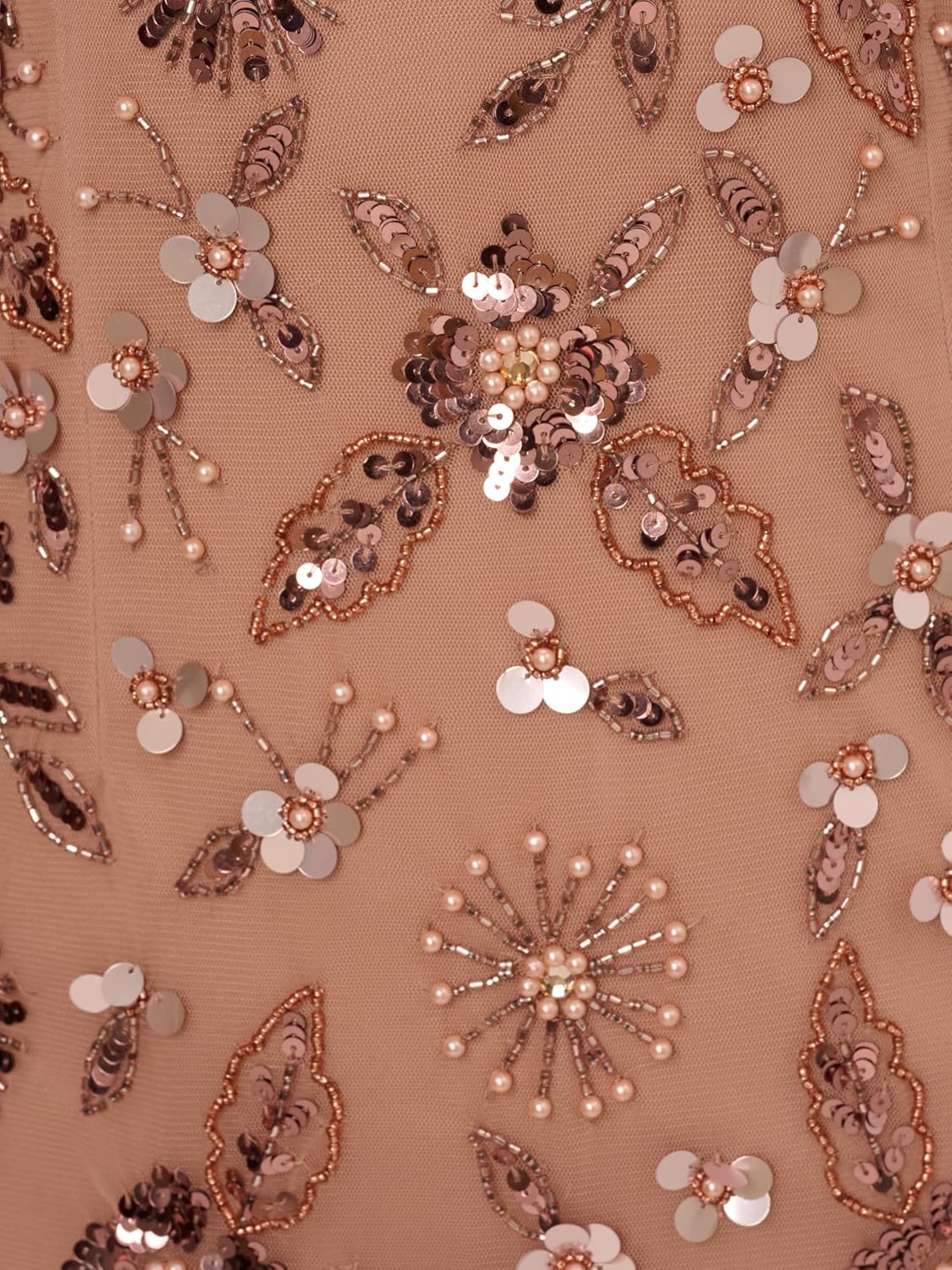 Adrianna Papell Women's Evening Special Occasion Dress Wedding Guest Bride Mother of The Groom, Rose Gold - Image 3