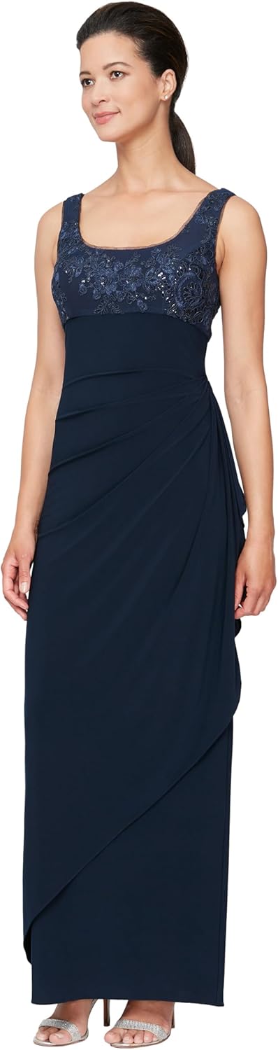 Alex Evenings Women's Empire Waist Bolero Jacket Dress (Petite and Regular Sizes) - Image 2