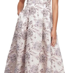 Alex Evenings Women's Formal Long Ballgown Mother of The Bride Dress with Pockets