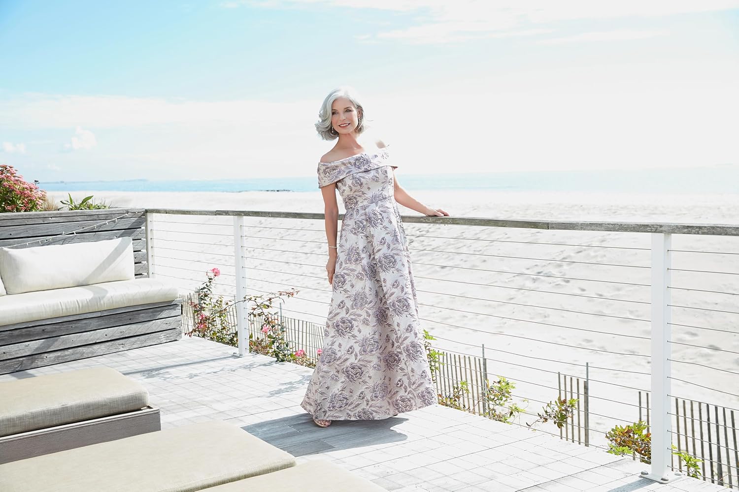 Alex Evenings Women's Formal Long Ballgown Mother of The Bride Dress with Pockets - Image 4