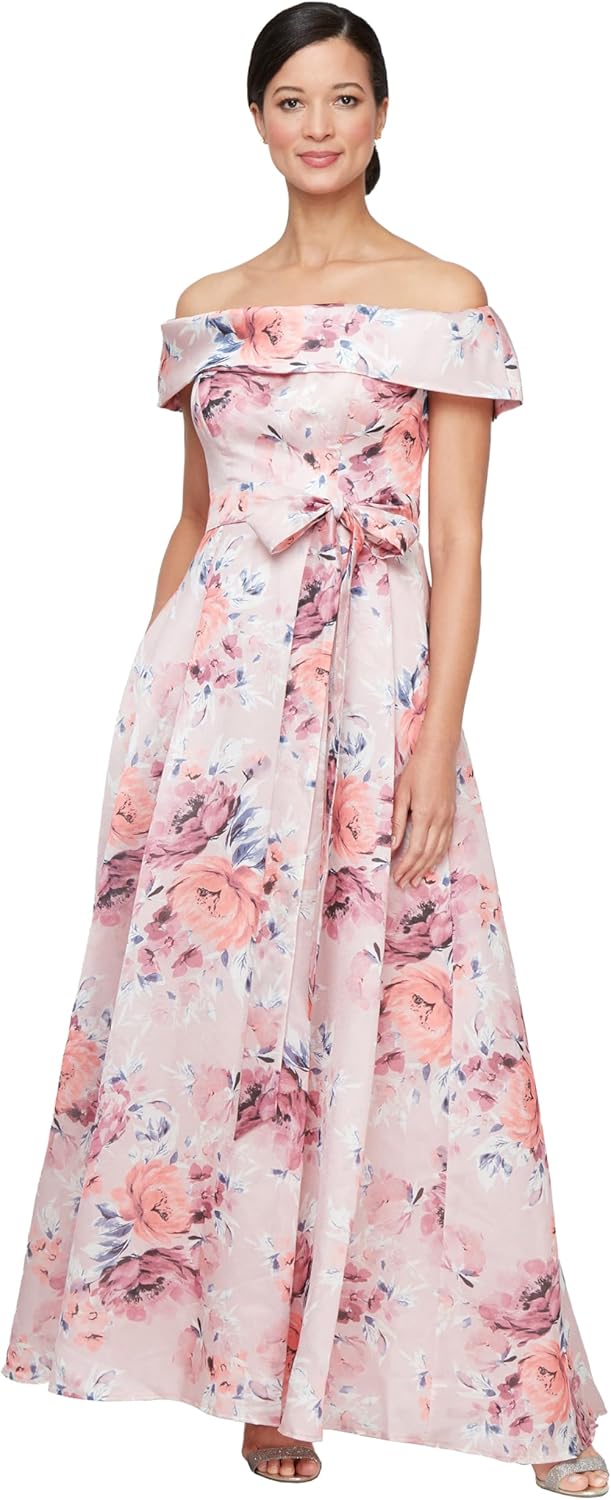 Alex Evenings Women's Formal Long Ballgown Mother of The Bride Dress with Pockets - Image 10