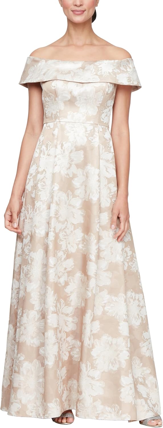 Alex Evenings Women's Formal Long Ballgown Mother of The Bride Dress with Pockets - Image 11