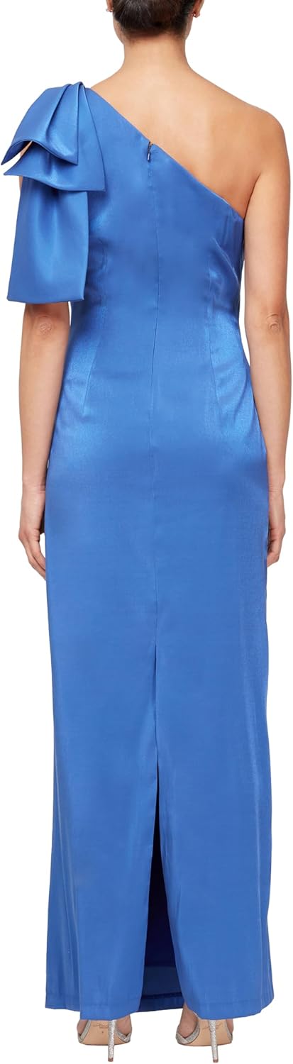 Alex Evenings Women's Long Cold Shoulder Dress, Wedding Guest, Prom, Formal Event (Petite and Regular Sizes) - Image 2