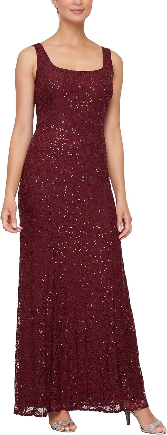 Alex Evenings Women's Long Lace Jacket Dress - Image 3