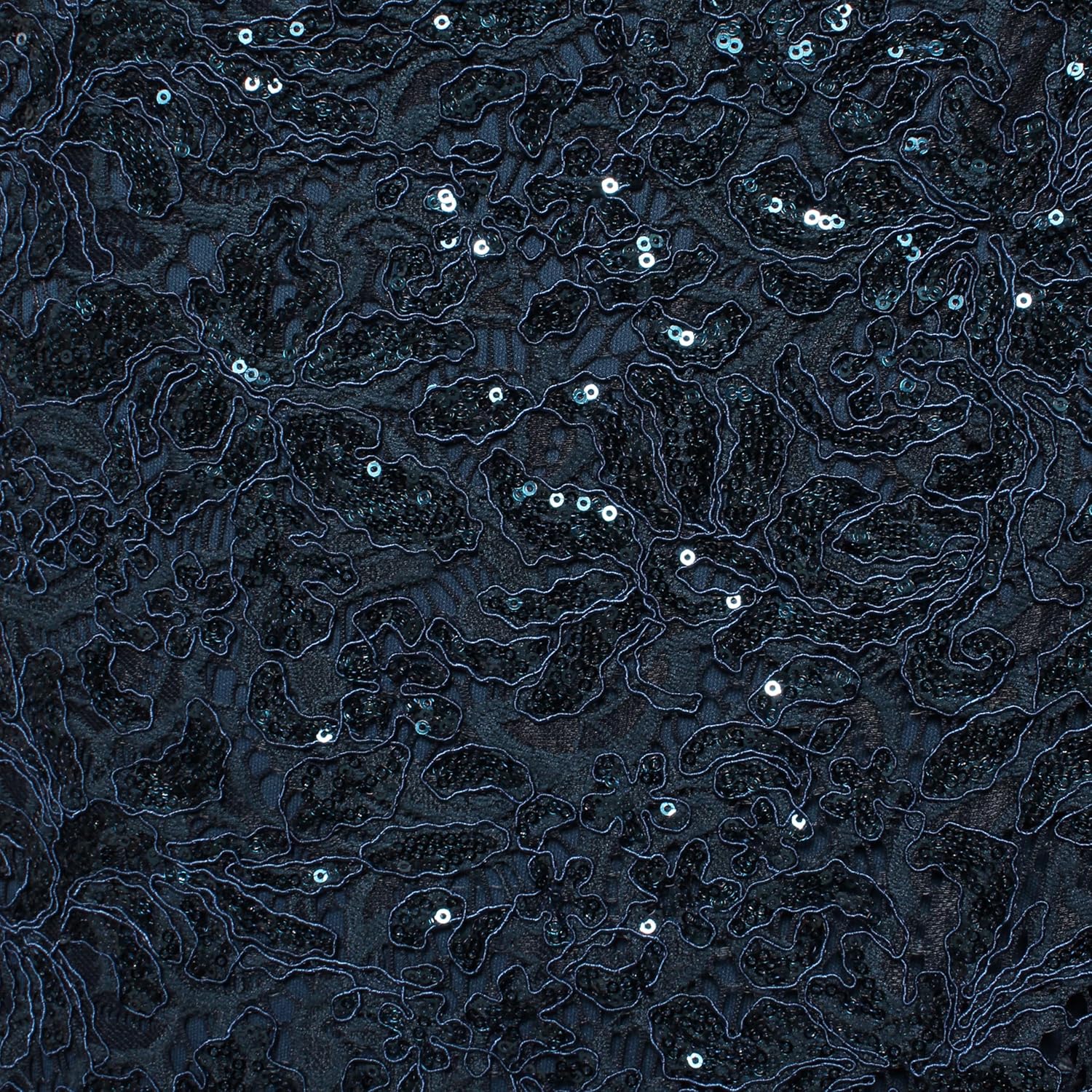 Alex Evenings Women's Long Length Sequin Mother of The Bride Gown, Formal Event Dress with ¾ Sleeves and Cascade Ruffle - Image 3