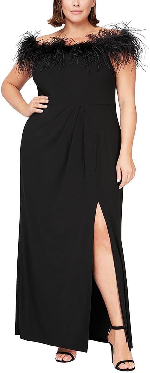 Alex Evenings Women's Long Off The Shoulder Dress - Image 7