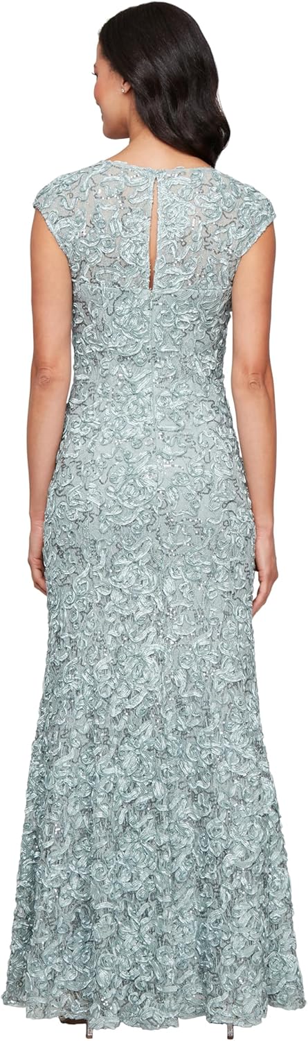 Alex Evenings Women's Long Sleeveless Mother of The Bride Dress with Shawl (Petite and Regular Sizes) - Image 2