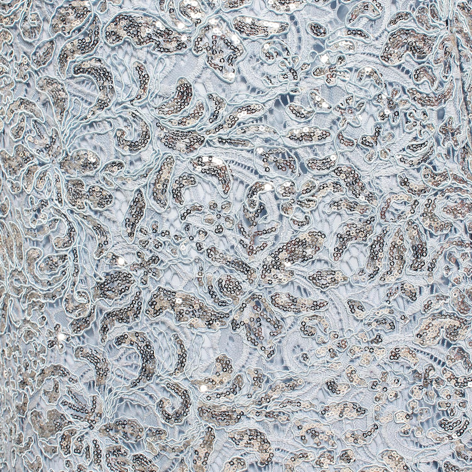 Alex Evenings Women's Off The Shoulder Fit and Flare Dress-lace and Sequined Elegance for Mother of The Bride Or Groom - Image 3