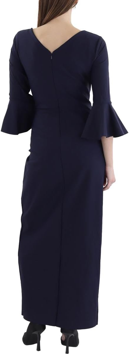 Alex Evenings Women's Slimming Long ¾ Sleeve Side-Ruched Dress - Image 2