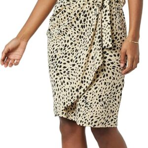 Amazon Essentials Women's Classic Cap Sleeve Wrap Dress (Available in Plus Size)