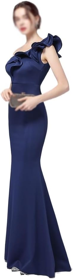 CGTENBS Banquet Evening Dress Party Long Slimming Sexy Dress Easy Shoulder(X-Large) - Image 4