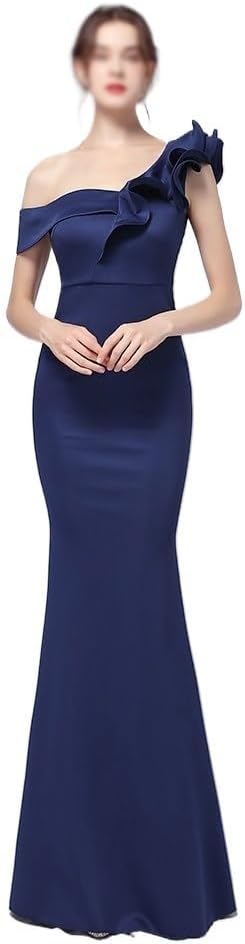 CGTENBS Banquet Evening Dress Party Long Slimming Sexy Dress Easy Shoulder(X-Large) - Image 2