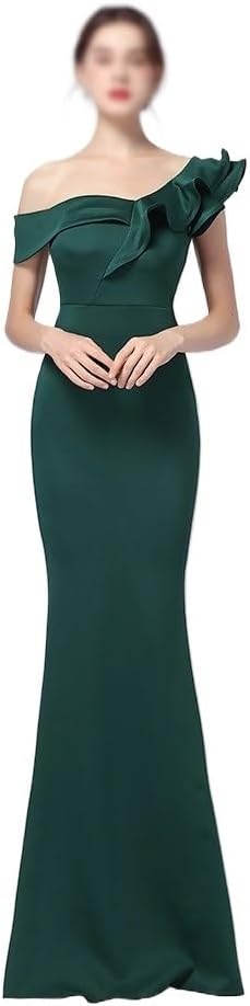 CGTENBS Dress Easy Shoulder Party Evening Dress Party Long Look Slim Sexy(XX-Large) - Image 2