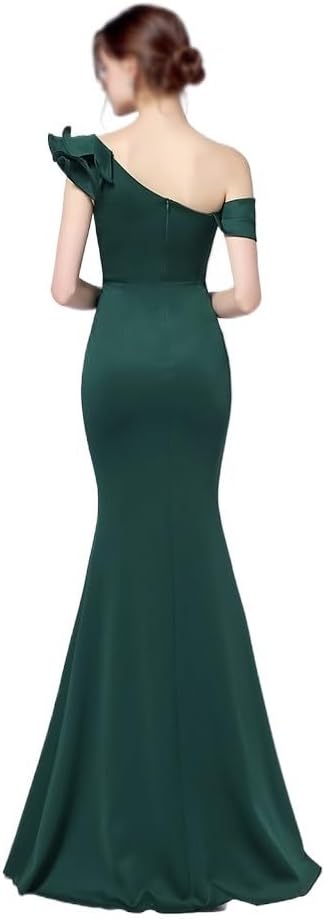 CGTENBS Dress Easy Shoulder Party Evening Dress Party Long Look Slim Sexy(XX-Large) - Image 5