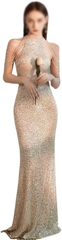 CGTENBS Evening Gown Women's Party Socialite Sequin Long Slim-fit Dress(3X-Large) - Image 3