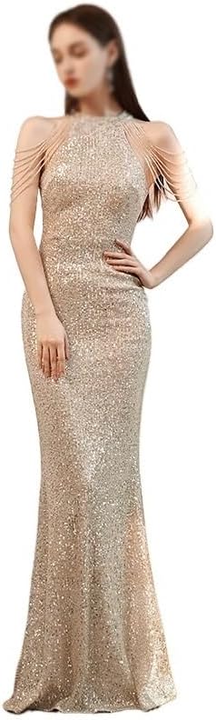 CGTENBS Evening Gown Women's Party Socialite Sequin Long Slim-fit Dress(3X-Large) - Image 2