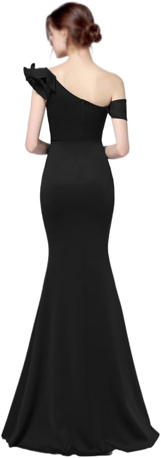 CGTENBS Sexy Dress Easy Shoulder Party Evening Dress Party Long Slimming - Image 5