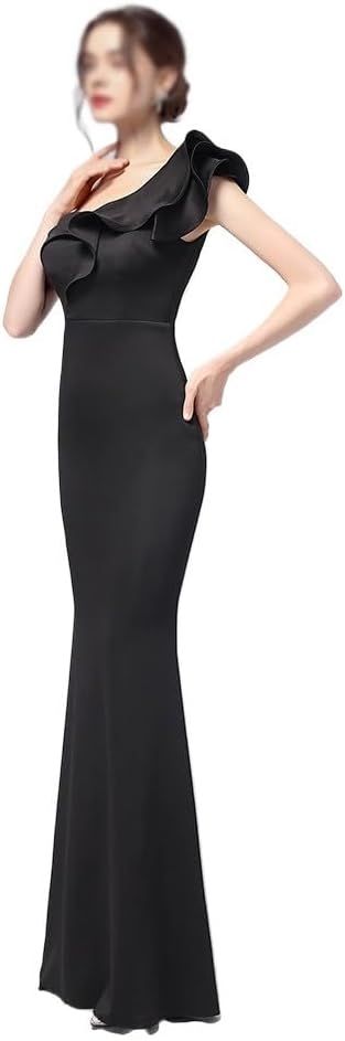 CGTENBS Sexy Dress Easy Shoulder Party Evening Dress Party Long Slimming - Image 4