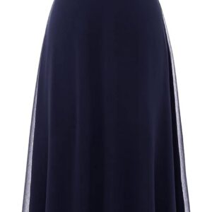 DRESSTELLS Womens Formal Dresses for Wedding Guest Bridesmaid Long Prom Empire Waist Lace Dress Evening Gown 2025