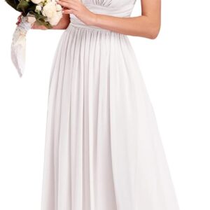 Ever-Pretty Womens Bridesmaid Dress V-Neck Sleeveless A Line Chiffon Floor Length Formal Dress 09016