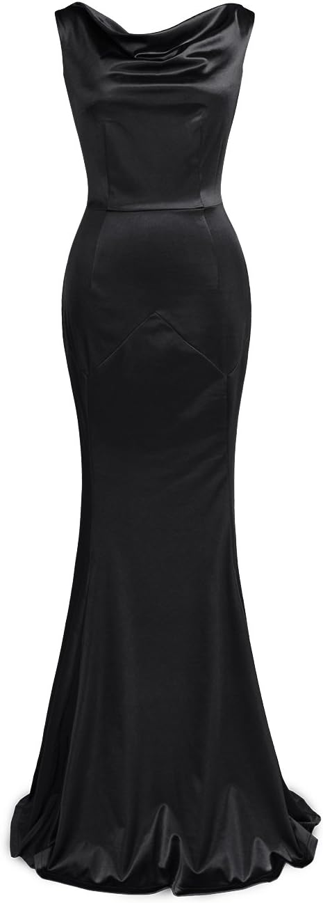 MUXXN Women's 30s Brief Elegant Mermaid Sleeveless Gowns Formal Evening Dress - Image 7