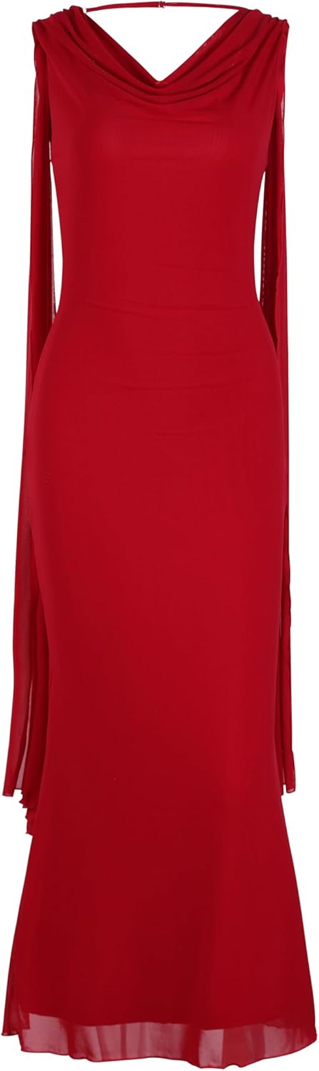 Parthea Women's Summer Formal Wedding Guest Dresses Sleeveless Backless Long Elegant Evening Party Maxi Bodycon Dress - Image 8