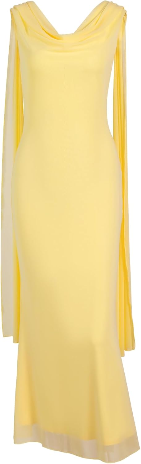 Parthea Women's Summer Formal Wedding Guest Dresses Sleeveless Backless Long Elegant Evening Party Maxi Bodycon Dress - Image 6