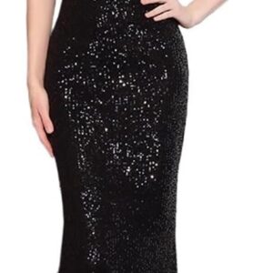 SIDUFHAOPKLL Evening Gown Ladies Banquet Light Luxury Hepburn Sequined Halter Long Dress