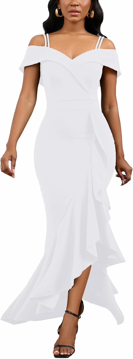TDiooCor 2025 Women's Sexy Elegant Formal Dress Sleeveless Wedding Guest Bride Dresses - Image 9