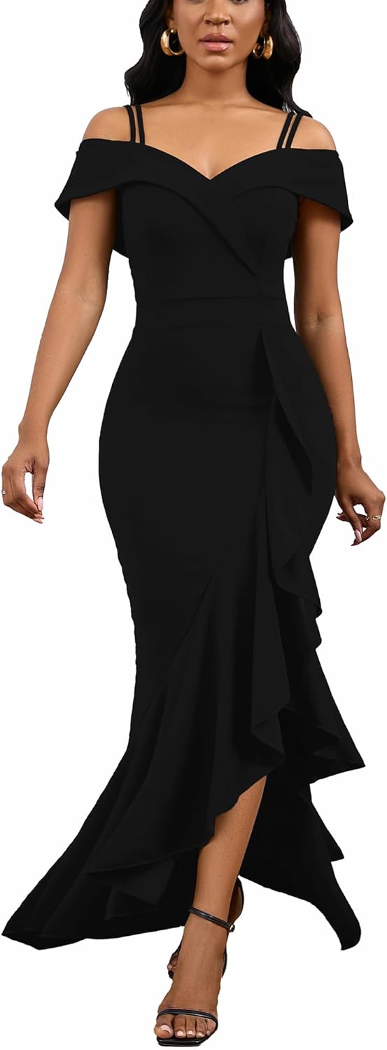 TDiooCor 2025 Women's Sexy Elegant Formal Dress Sleeveless Wedding Guest Bride Dresses