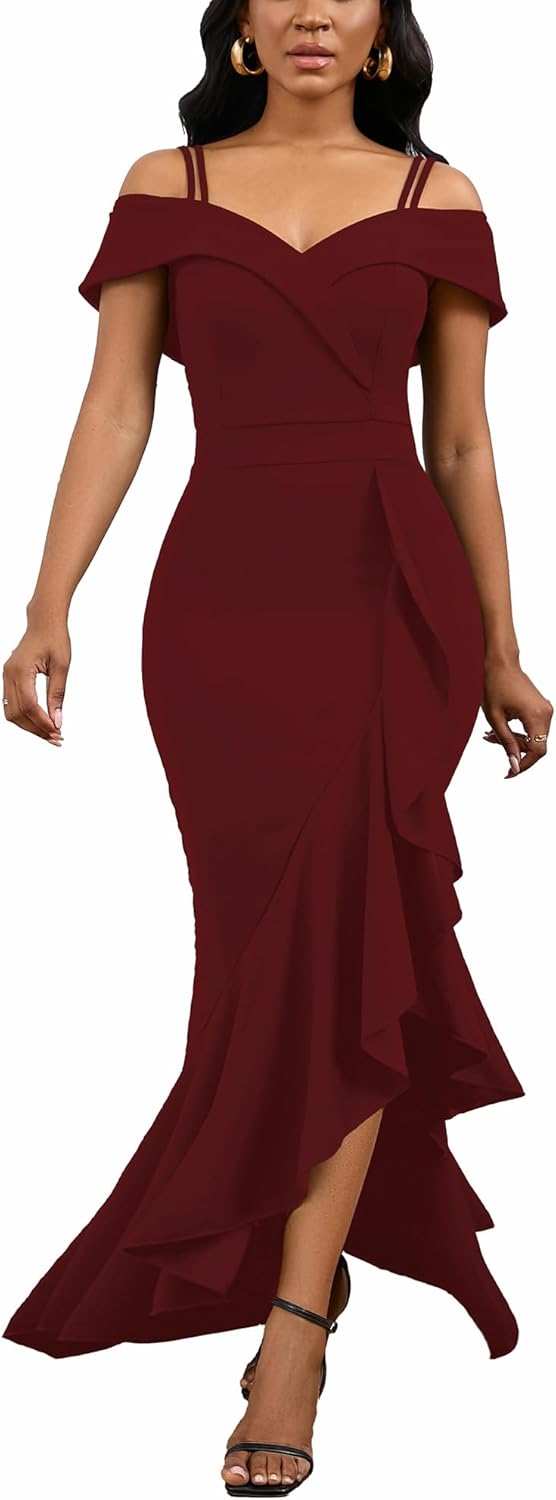 TDiooCor 2025 Women's Sexy Elegant Formal Dress Sleeveless Wedding Guest Bride Dresses - Image 12