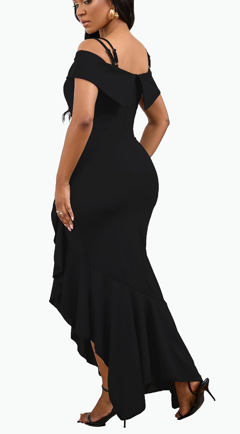 TDiooCor 2025 Women's Sexy Elegant Formal Dress Sleeveless Wedding Guest Bride Dresses - Image 3