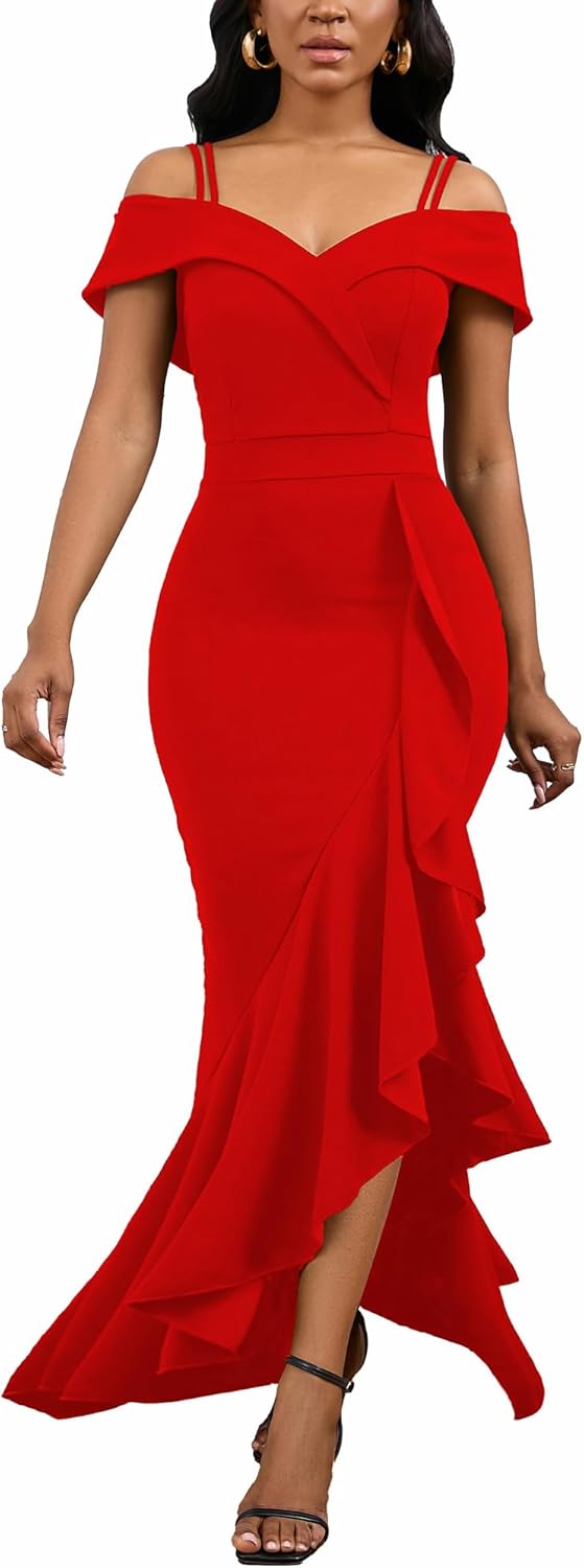 TDiooCor 2025 Women's Sexy Elegant Formal Dress Sleeveless Wedding Guest Bride Dresses - Image 7