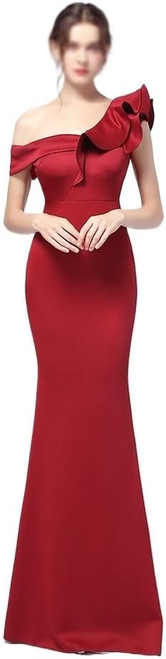TEOYETTSF Easy Shoulder Party Evening Gown Long Slimming Sexy Dress for Parties - Image 2