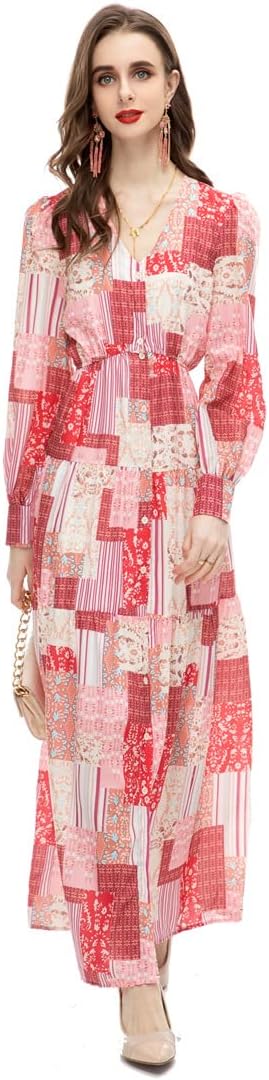 Unique Women Evening Gown Dress Mesh Swing Long Sleeve Elegant Party Winter Dress - Image 28