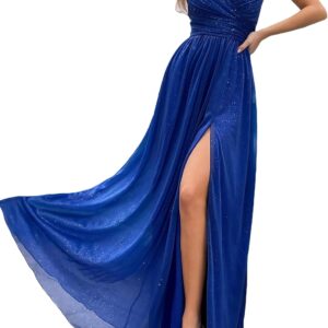 VOUIAO Women's 2026 Elegant Formal Gown Summer Long Prom Dress Wedding Bridesmaid Guest Evening Party Cocktail Maxi Dress
