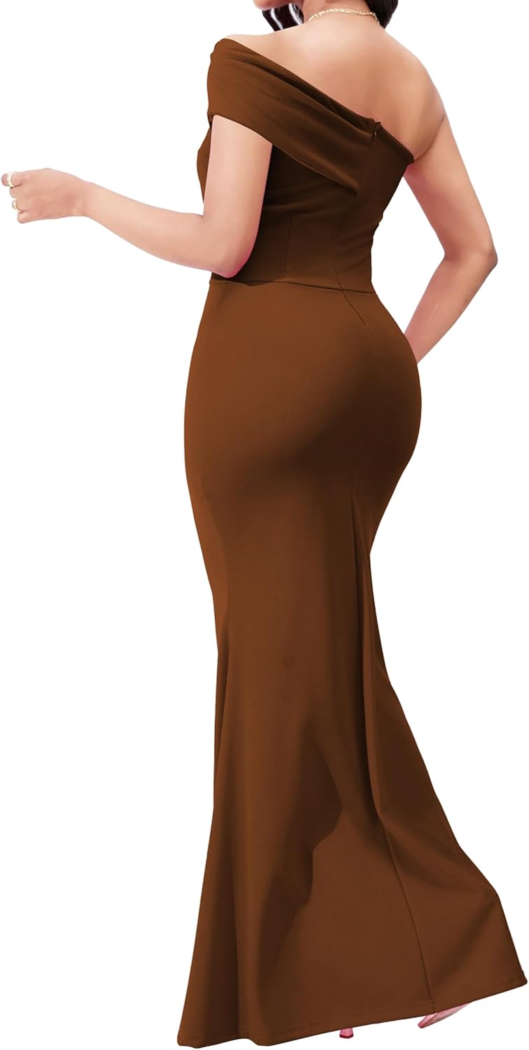 Women Evening Dress Bodycon Long Maxi Dresses Sexy Floor Length Mermaid Dress - Image 5