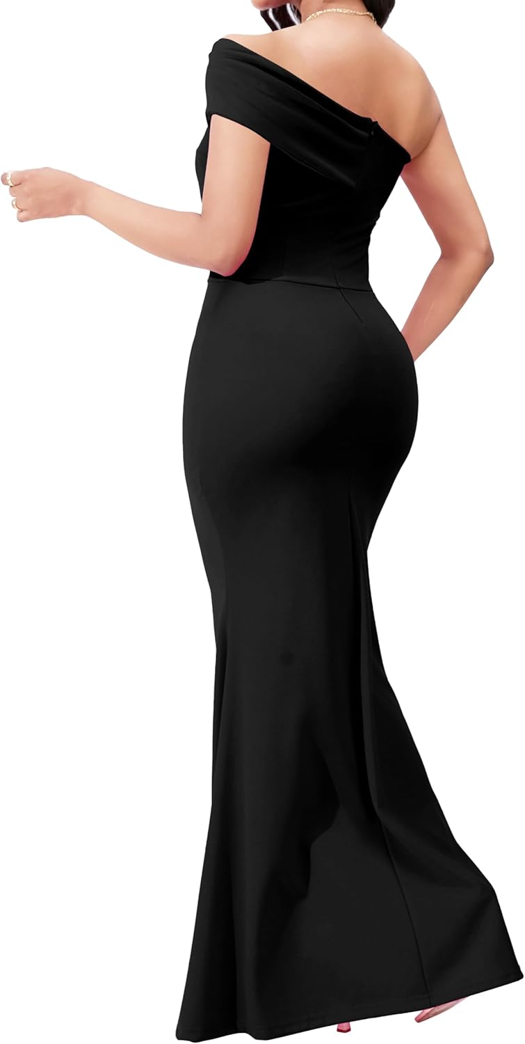 Women Evening Dress Bodycon Long Maxi Dresses Sexy Floor Length Mermaid Dress - Image 5