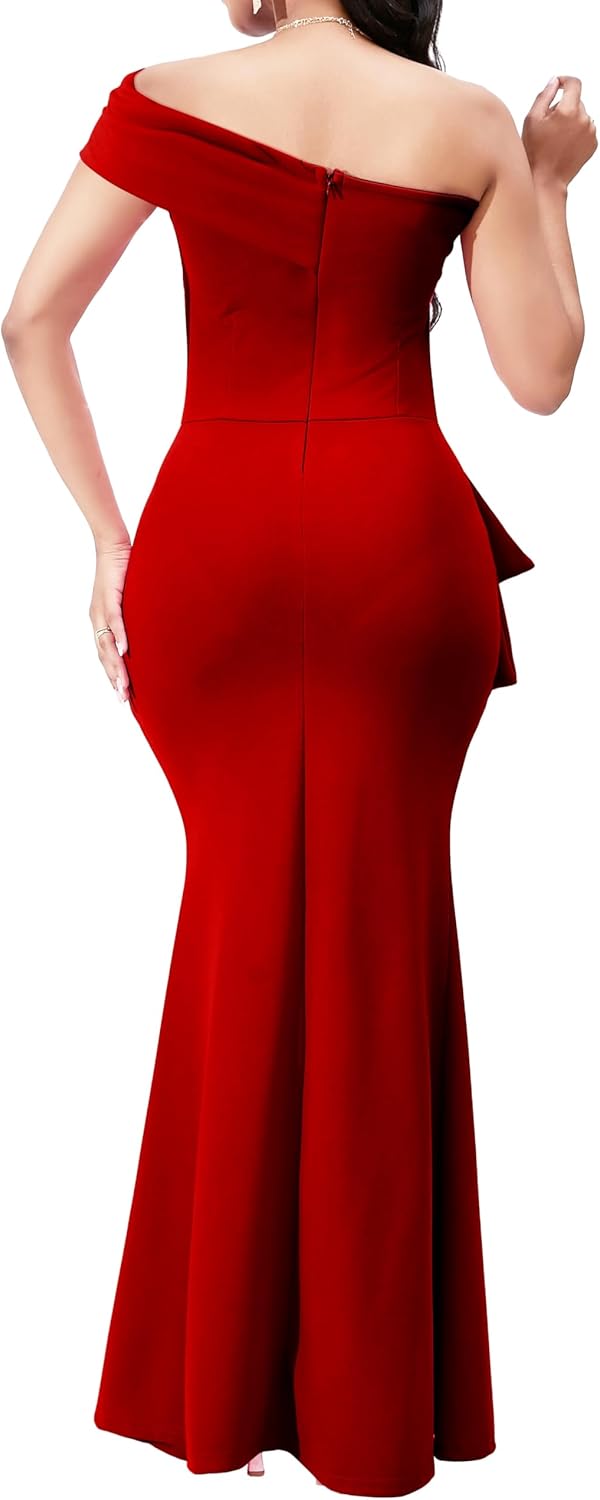 Women Evening Dress Bodycon Long Maxi Dresses Sexy Floor Length Mermaid Dress - Image 6