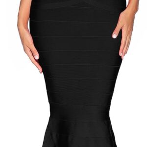 Women's Bandage Maxi Dress Sequin 1920s Formal Dresses V-Neck Strap Backless Fishtail Long Cocktail Evening Gown