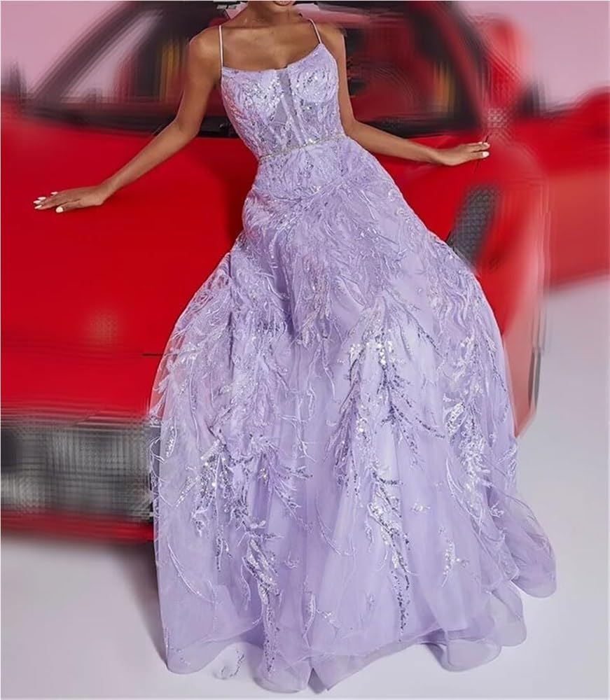 Women's Sequin Suspender Evening Dress Long Maxi Wedding Party Cocktail Gown - Image 5