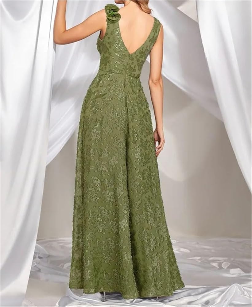 Women's V-Neck Evening Dress Sleeveless Long Prom Party Cocktail Dresses Formal Gown Maxi Fit - Image 2