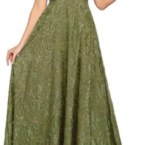 Women's V-Neck Evening Dress Sleeveless Long Prom Party Cocktail Dresses Formal Gown Maxi Fit