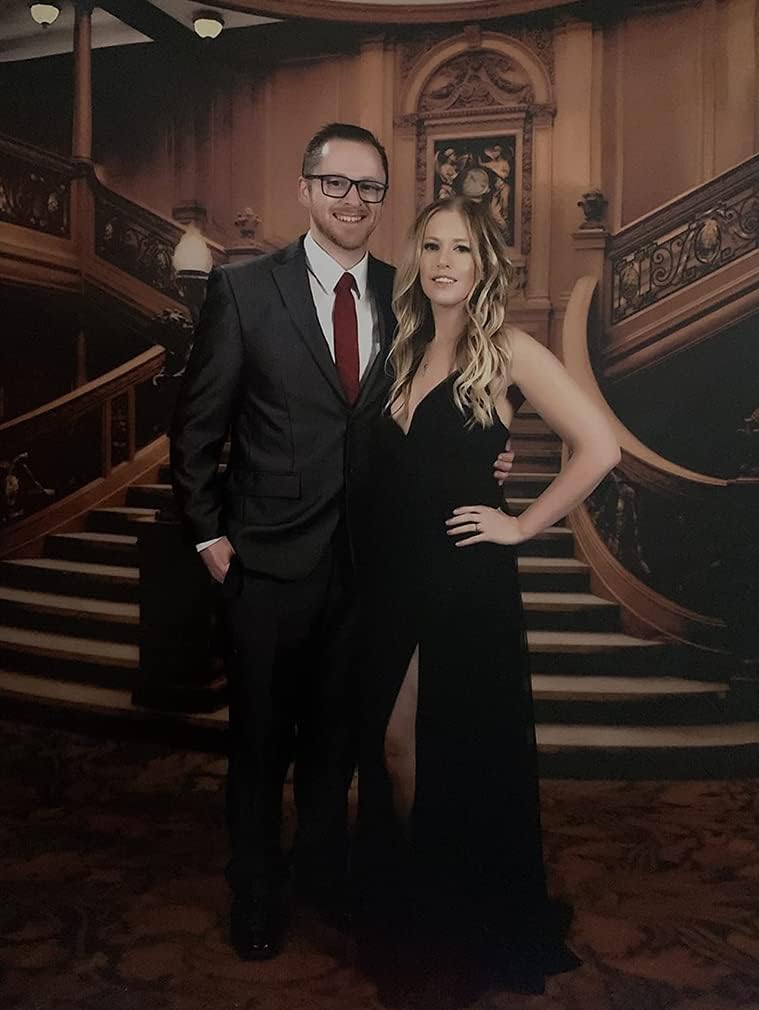 XXTAXN Women's Sexy Deep V Neck Split Cocktail Party Formal Bridesmaid Maxi Dress - Image 4