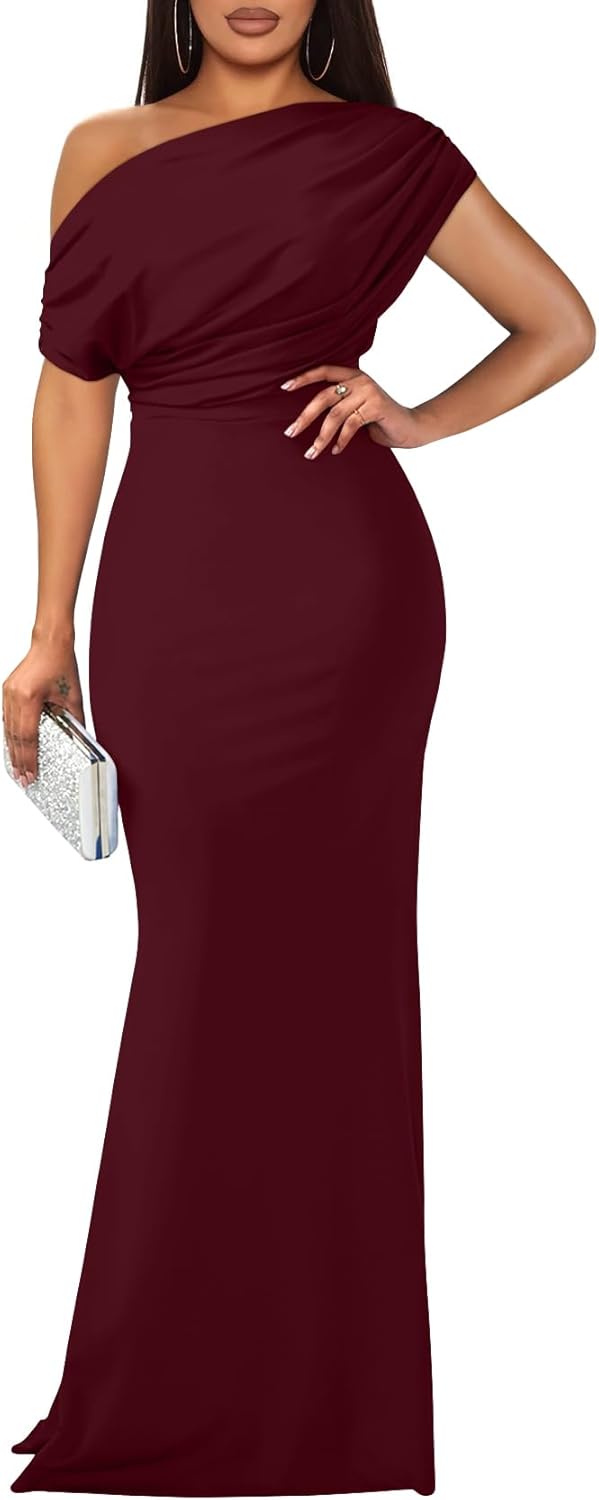 YMDUCH Women's Elegant Sleeveless Off Shoulder Bodycon Long Formal Party Evening Dress - Image 13