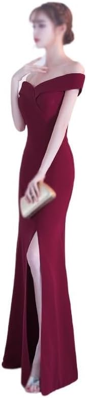 YMGSCC Evening Gown Long Shoulder Dress Long Dress Dinner Dress Wedding Evening Dress(XX-Large) - Image 2