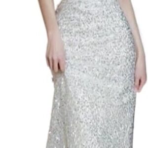 YMGSCC Flat Shoulder Evening Gown for Women Banquet Toasting Dress Slimming