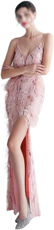 YMGSCC Sequin Long Oversized Women's Performance Dress, Banquet Evening Dress(4X-Large)