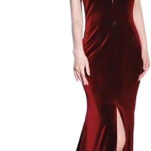 YMGSCC Velvet Cocktail Dress, Bride's Appreciation Banquet, Birthday, Spring Evening Dress(M)