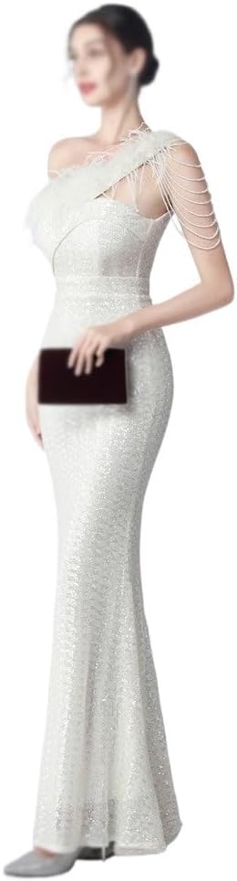 YUYUFA Banquet Socialite Sequin Vertical Long Slim-fit Dress Evening Dress for Women - Image 4